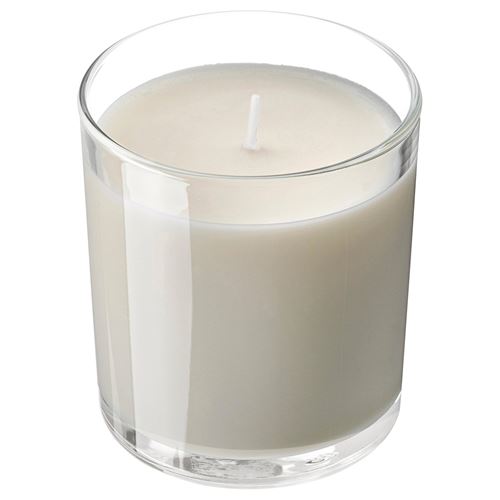 scented candle in cup