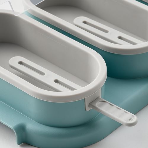 IKEA - UPPFYLLD, ice lolly maker, light turquoise-light grey