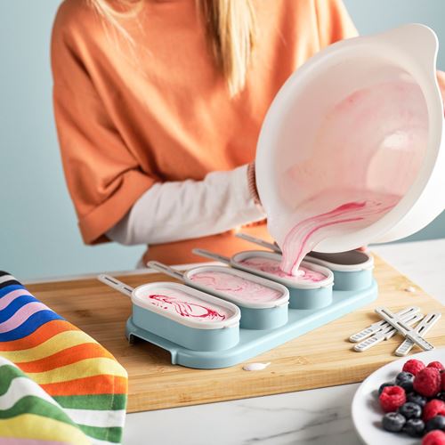 IKEA - UPPFYLLD, ice lolly maker, light turquoise-light grey