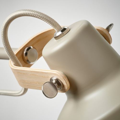 IKEA - SJÖMAKT, floor/reading lamp, beige–ash, 156 cm