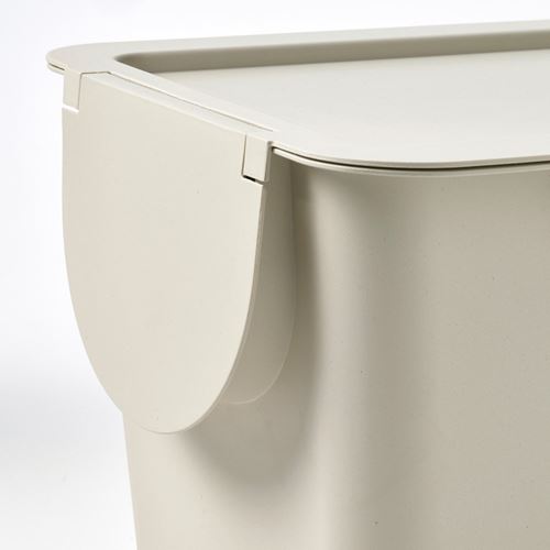 IKEA - TRÖSKNING, waste sorting bin, light beige, 12 l
