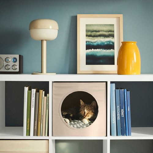 IKEA - UTSADD, cat house, beige, 33x38x33 cm