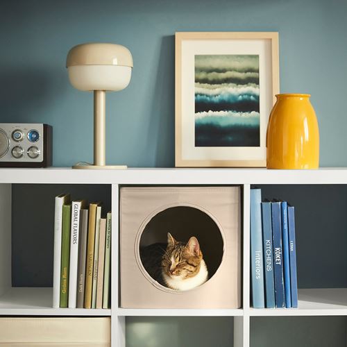 IKEA - UTSADD, cat house, beige, 33x38x33 cm