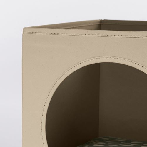 IKEA - UTSADD, cat house, beige, 33x38x33 cm