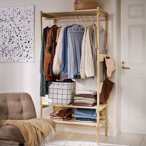 IKEA - KRONÖREN, clothes storage, pine, 90x49x181 cm