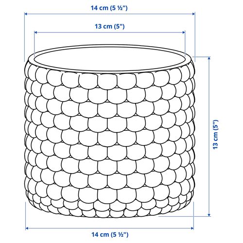 IKEA - GLACIARBJÖRN, concrete plant pot, light green, 12 cm