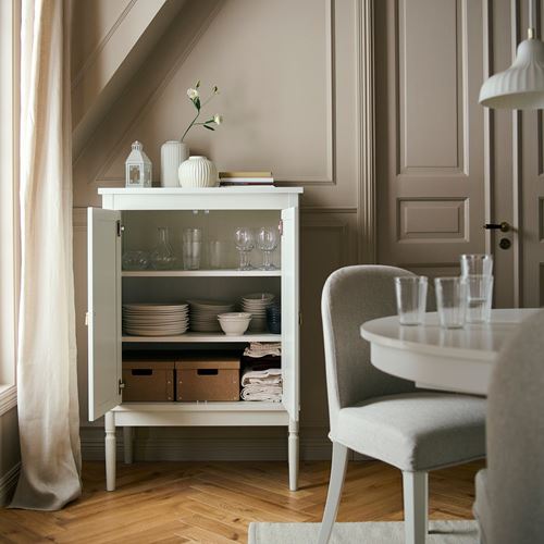 IKEA - FARJKARL, büfe, kırık beyaz, 77x45x116 cm