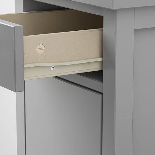 IKEA - GULLABERG, bedside table, grey, 38x40x75 cm