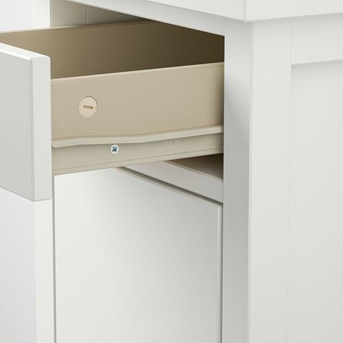 IKEA - GULLABERG, bedside table, white, 38x40x75 cm