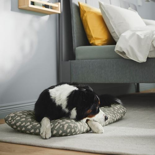 IKEA - UTSADD, pet bed, green/white, 48x75 cm
