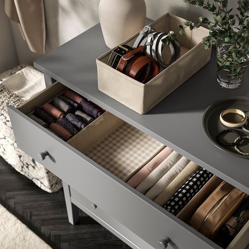 IKEA - GULLABERG, chest of 3 drawers, grey, 99x48x100 cm