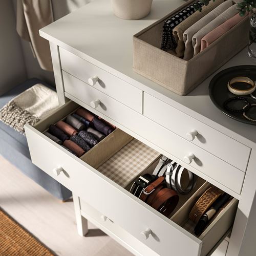 IKEA - GULLABERG, chest of 6 drawers, white, 89x48x122 cm
