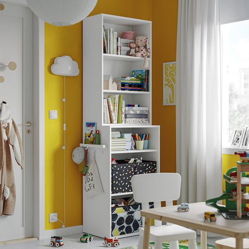 IKEA - LASTARE, LASTARE open storage unit, white, 60x42x200 cm