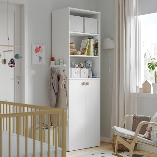 IKEA - LASTARE, LASTARE storage combination, white, 60x42x200 cm
