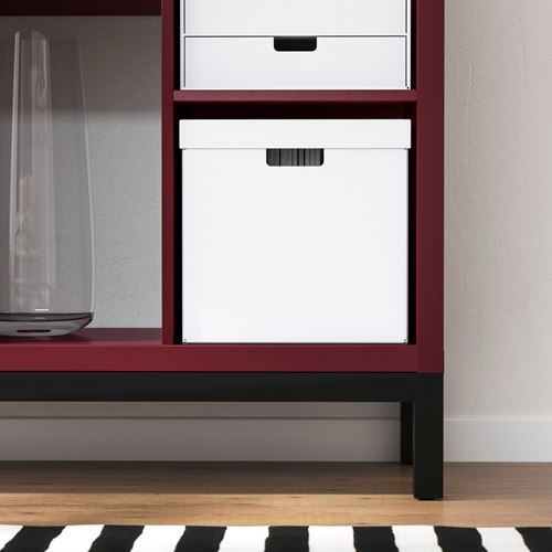 IKEA - KALLAX, open shelving unit, brown-red, 147x39x94 cm
