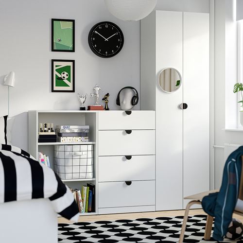 IKEA - LASTARE, LASTARE storage combination, white, 180x42x200 cm