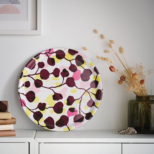 IKEA - VADERFISK, round tray, multicolour, 38 cm