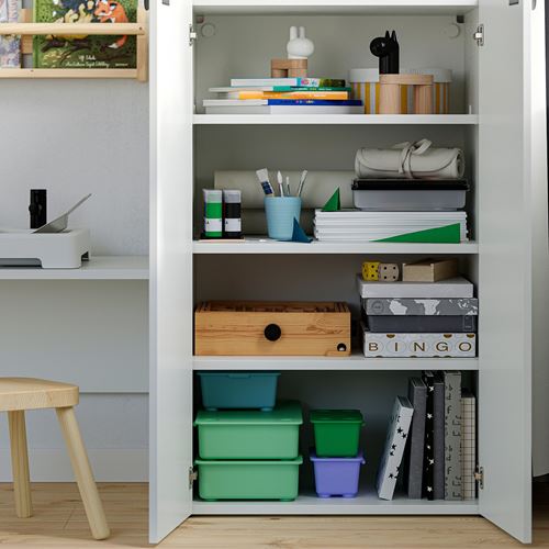 IKEA - LASTARE, LASTARE storage combination, white, 210x42x100 cm