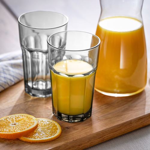 IKEA - POKAL, glass, grey, 35 cl