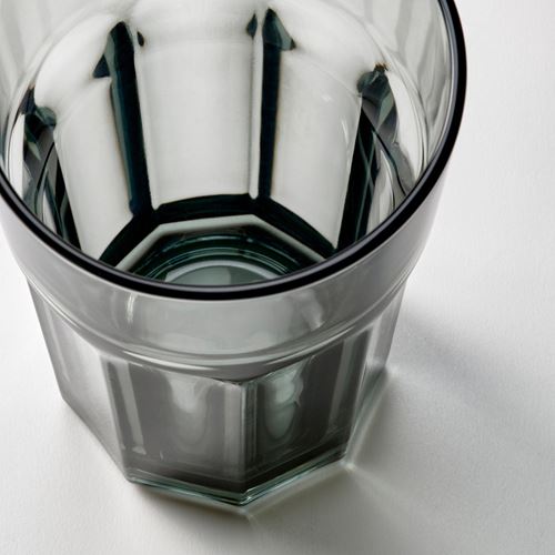 IKEA - POKAL, glass, grey, 35 cl