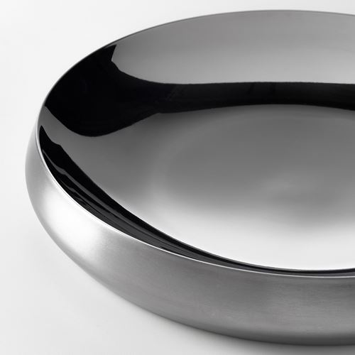 IKEA - AFTONHAJ, çelik servis kasesi, paslanmaz çelik, 26 cm