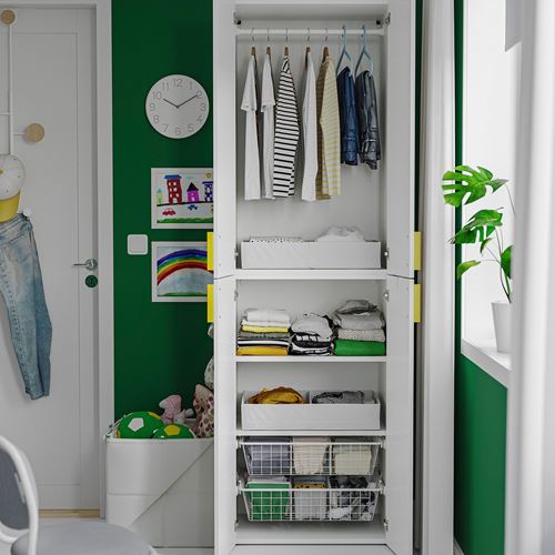 IKEA - LASTARE, LASTARE wardrobe, white, 60x42x200 cm
