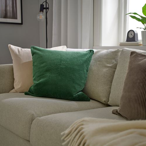 IKEA - ASVEIG, cushion cover, dark green, 50x50 cm
