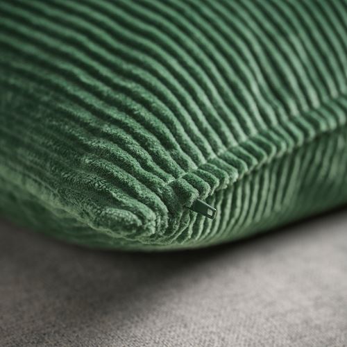 IKEA - ASVEIG, cushion cover, dark green, 50x50 cm