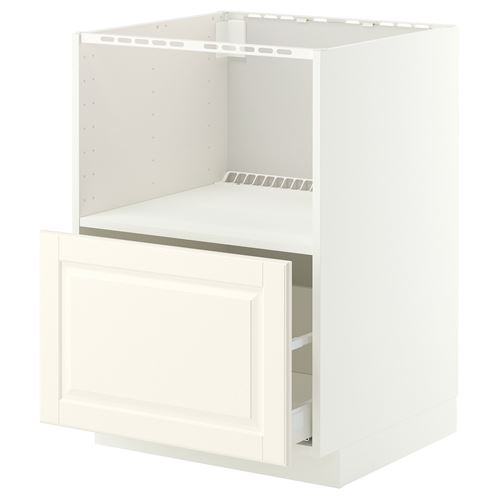 IKEA - METOD/MAXIMERA, microwave base cabinet, BODBYN off-white, 60x60 cm