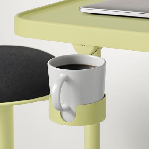 IKEA - BJORKASEN, laptop stand, yellow/green
