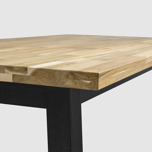 IKEA - SKOGSTA, bar table, acacia/black, seats 4