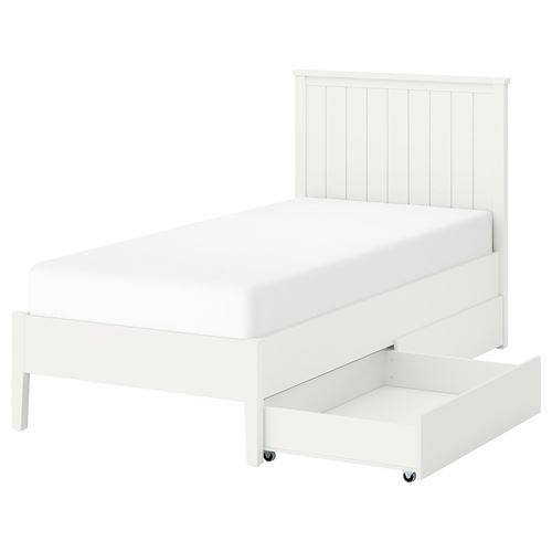IKEA - GULLABERG/LINDBADEN, single bed, white, 90x200 cm