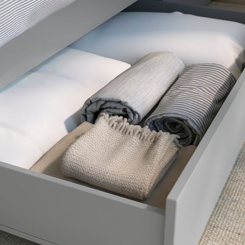 IKEA - GULLABERG, tek kişilik karyola, gri, 90x200 cm