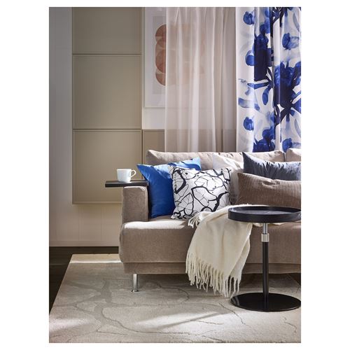 IKEA - PELARKÖRSBAR, cushion cover, white/black, 50x50 cm