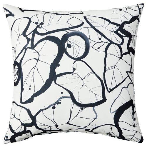IKEA - PELARKÖRSBAR, cushion cover, white/black, 50x50 cm