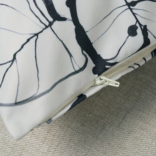 IKEA - PELARKÖRSBAR, cushion cover, white/black, 50x50 cm