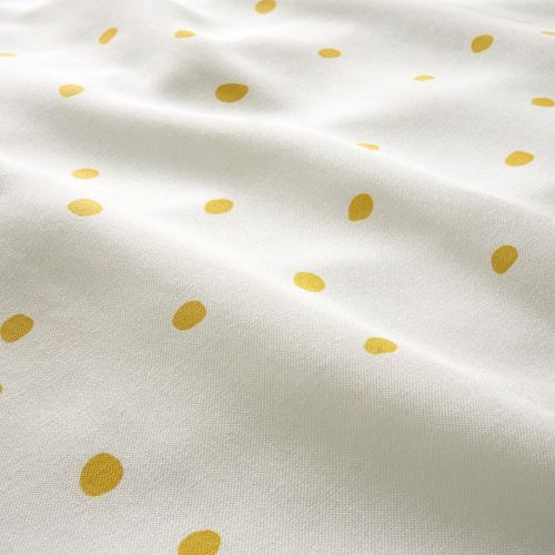 IKEA - BARNDRÖM, kids' bedding set, white/yellow, 150x200/50x60 cm