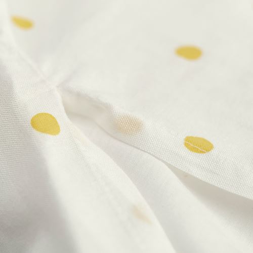 IKEA - BARNDRÖM, kids' bedding set, white/yellow, 150x200/50x60 cm