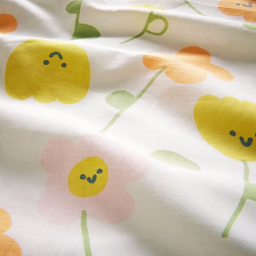 IKEA - BARNDRÖM, children fitted sheet, multicolour, 90x200 cm