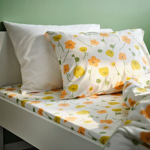 IKEA - BARNDRÖM, children fitted sheet, multicolour, 90x200 cm