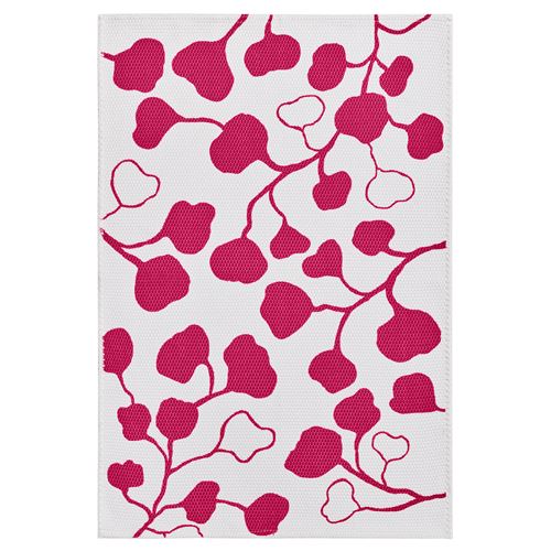 IKEA - PERSIKOTRAD, small rug, white/pink, 60x90 cm