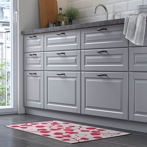 IKEA - PERSIKOTRAD, small rug, white/pink, 60x90 cm