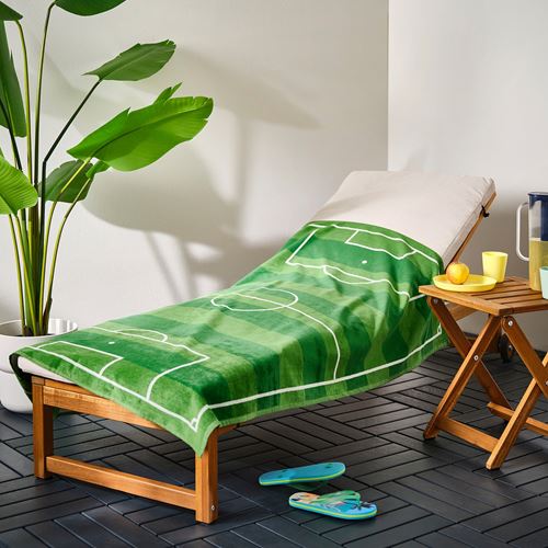 IKEA - SPORTSLIG, children bath towel, green, 100x150 cm