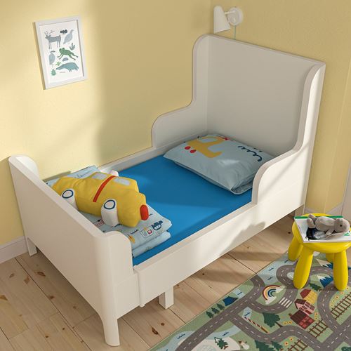 IKEA - BARNDRÖM, children fitted sheet, blue, 80x130 cm