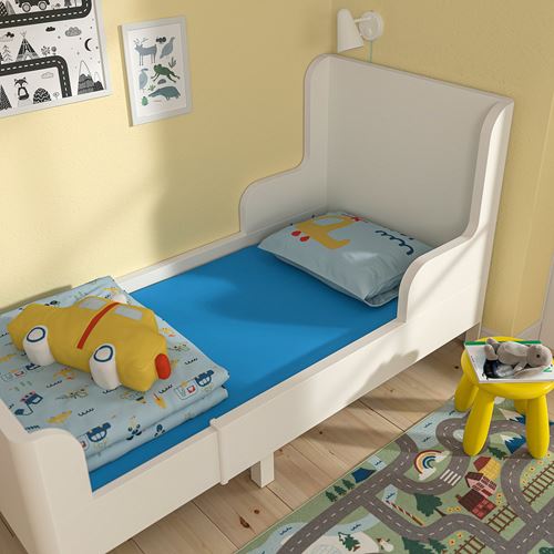 IKEA - BARNDRÖM, children fitted sheet, blue, 80x165 cm