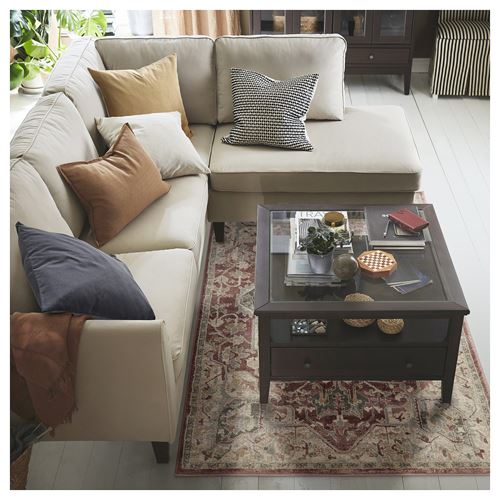 IKEA - JARNVAG, eskitme halı, pembe-bej, 133x195 cm