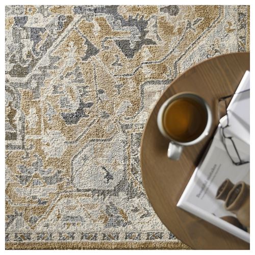 IKEA - JARNVAG, eskitme halı, bej-koyu bej, 160x230 cm