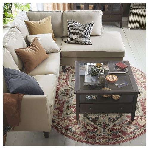 IKEA - JARNVAG, tumbled rug, pink-beige, 195 cm