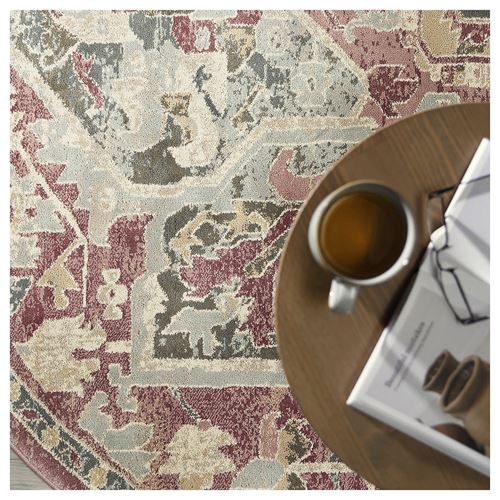 IKEA - JARNVAG, tumbled rug, pink-beige, 195 cm