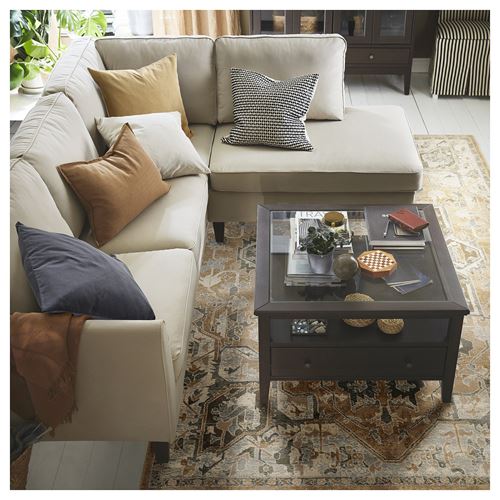 IKEA - JARNVAG, tumbled rug, beige-dark beige, 200x300 cm